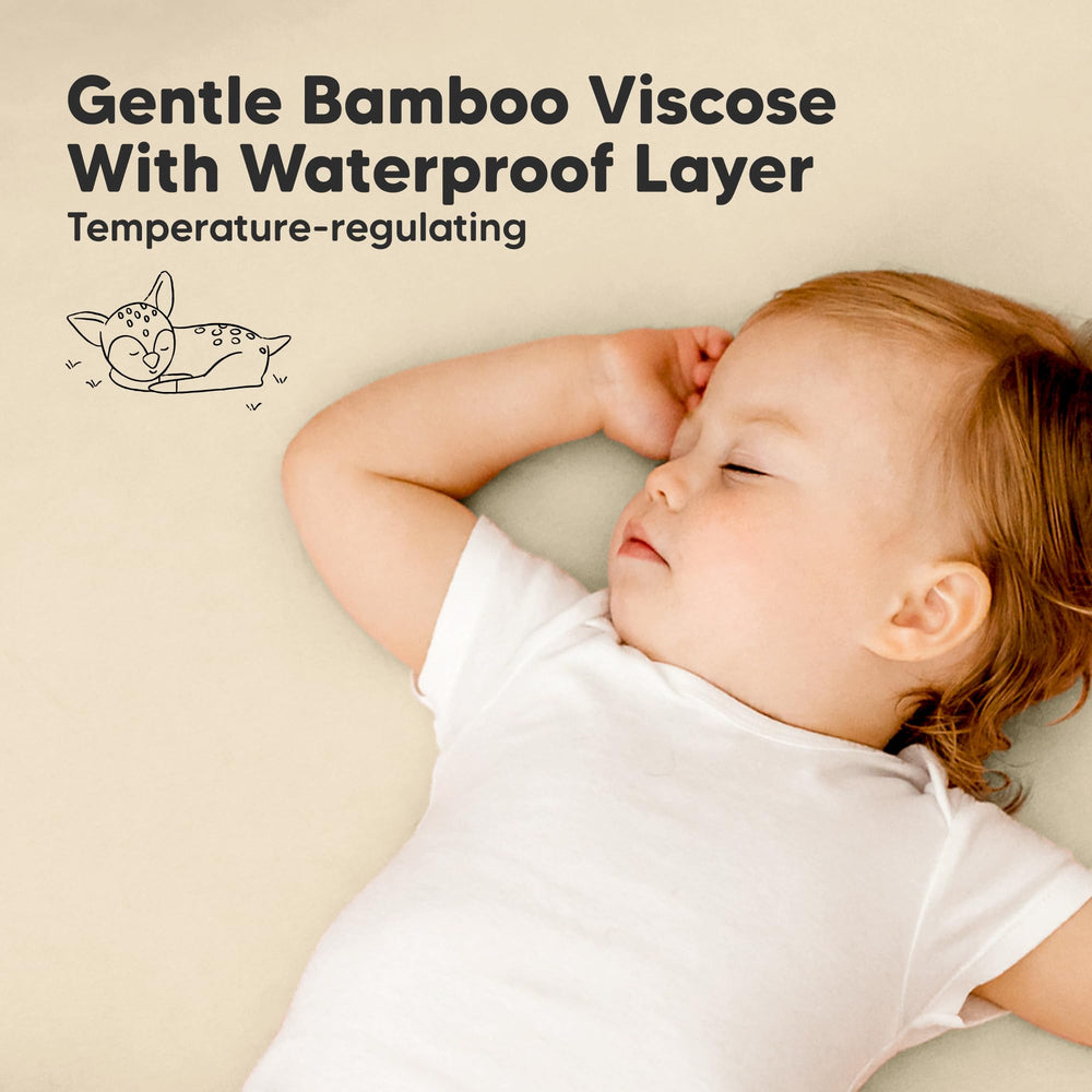 KeaBabies neutral maritime design on sheets offers gender-neutral aesthetic.