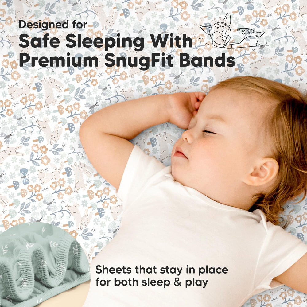 KeaBabies Prairie neutral design suitable for any nursery.
