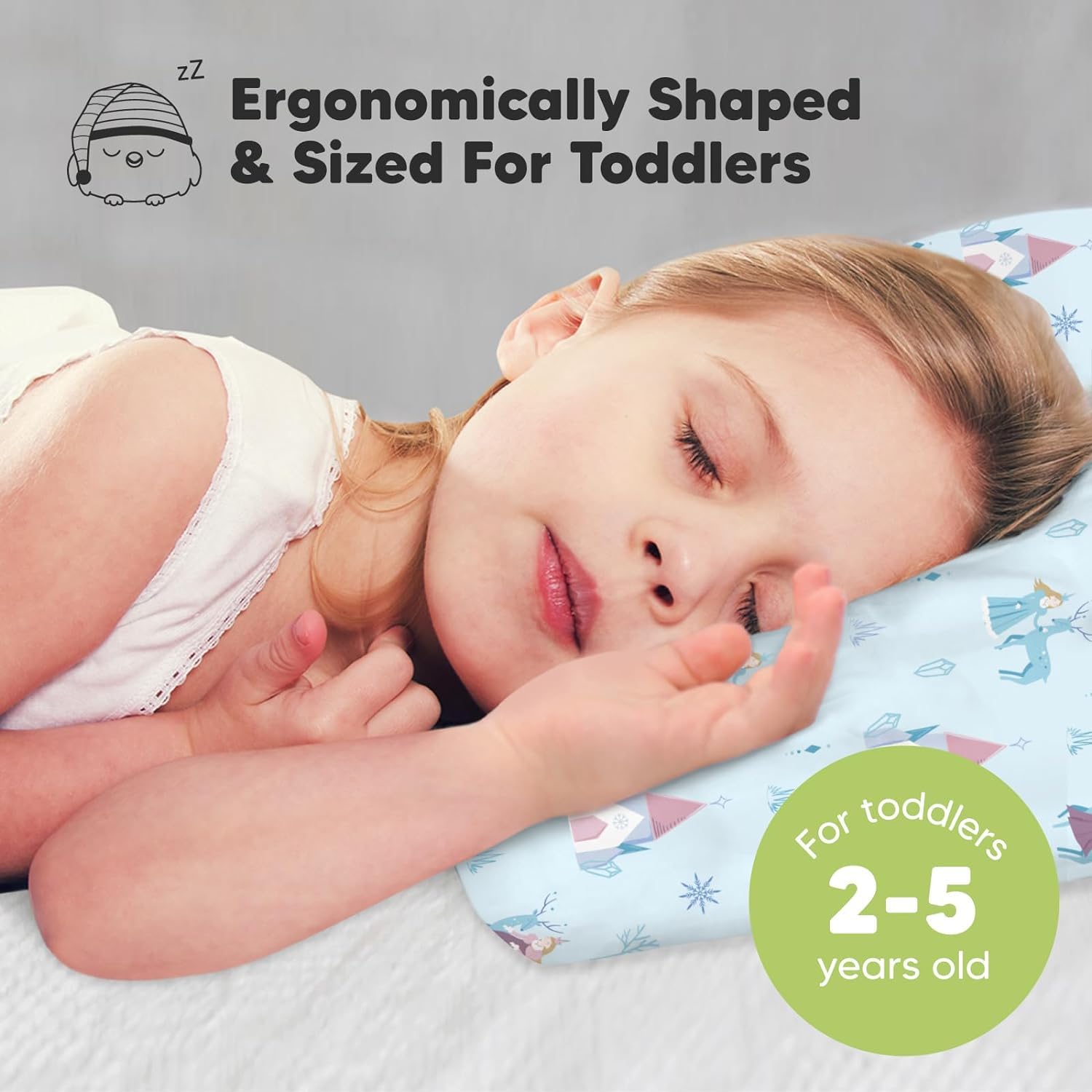 KeaBabies My Little Dreamy pillowcase close-up highlights organic cotton and gentle print.