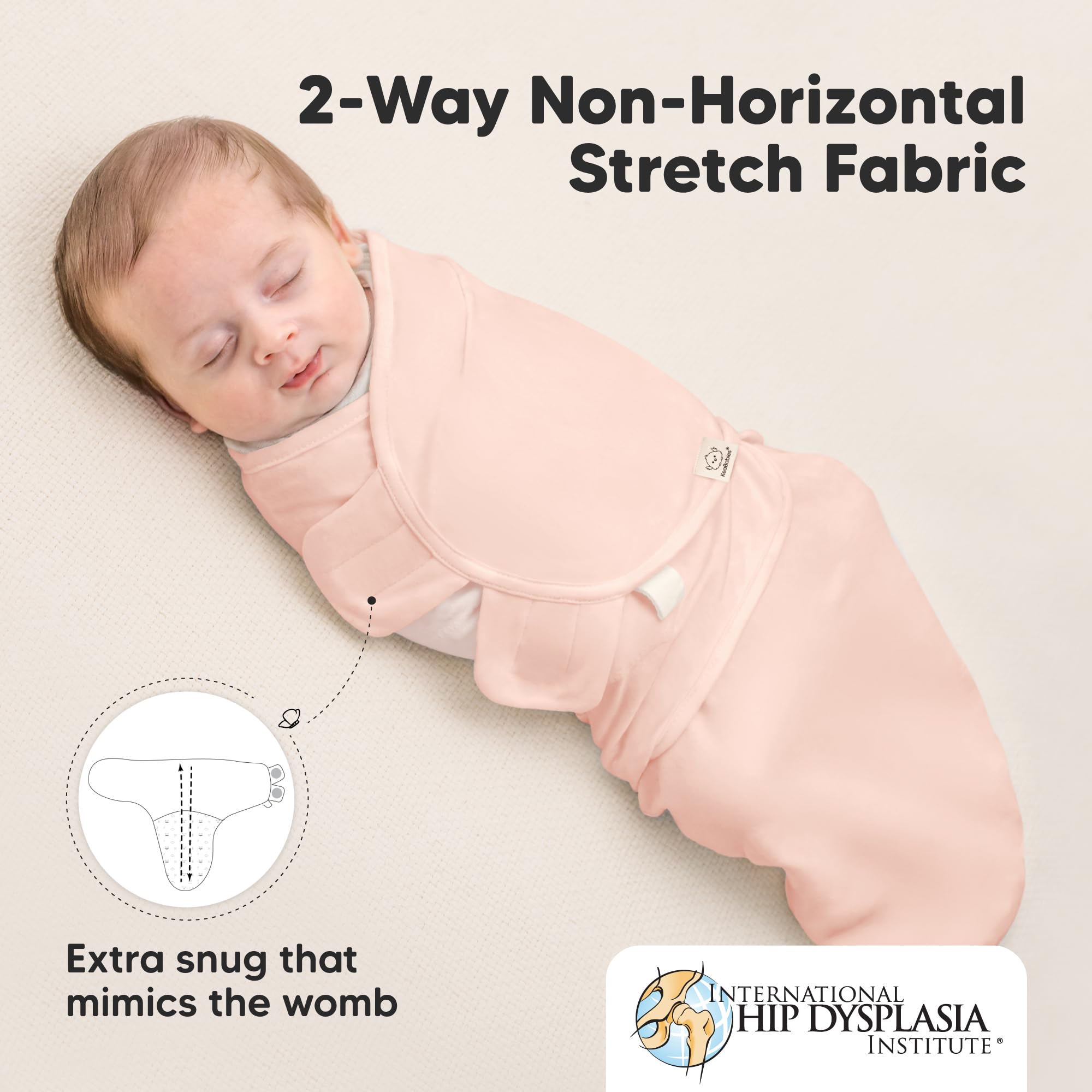 KeaBabies 2-way stretch knit delivers durable, lasting wear.