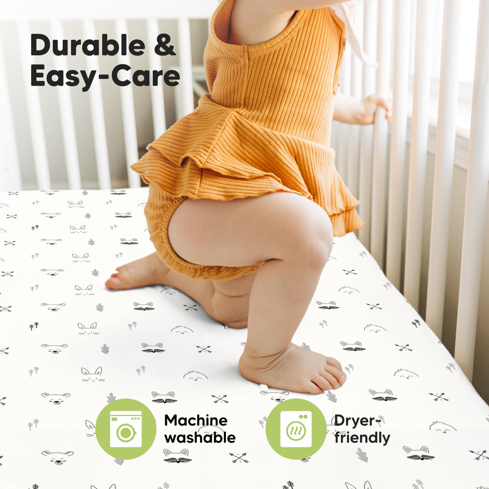 KeaBabies 2-pack shown as practical nursery bedding essentials