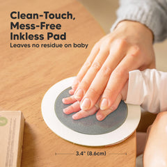 KeaBabies inkless footprint kit capturing tiny feet without mess