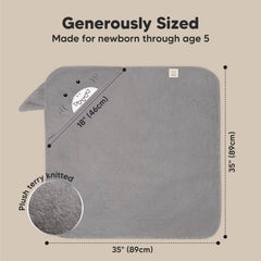 KeaBabies 500gsm-towel-thick-soft delivers extra plushness after baths