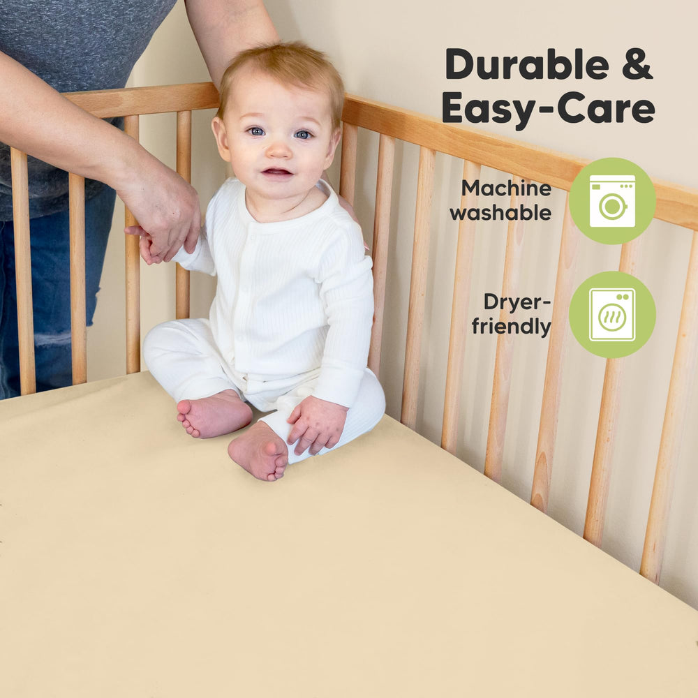 KeaBabies 52x28 fit on standard crib mattress with 3-8 inch height.