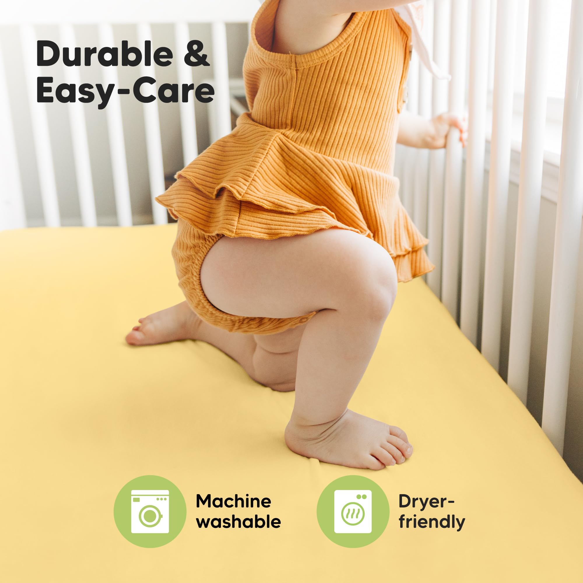 KeaBabies 52x28 crib mattress fit marked for standard nurseries.