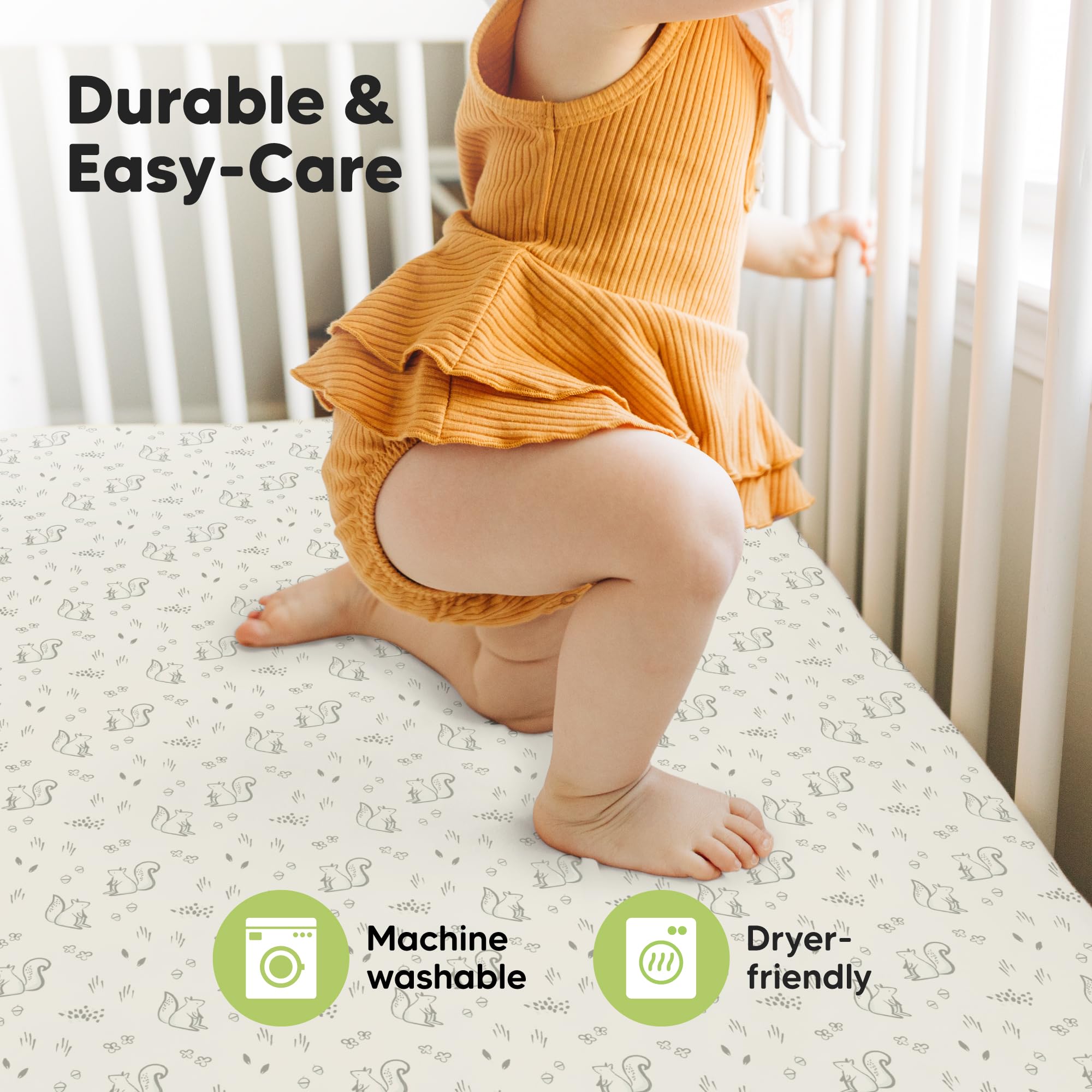 KeaBabies soft, skin-friendly bedding suitable for sensitive baby skin.