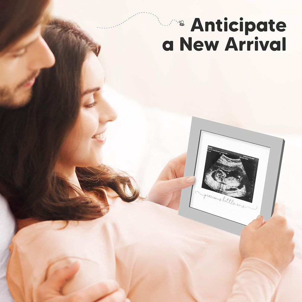 KeaBabies 7x7 size accommodates standard ultrasound photos for a compact keepsake.