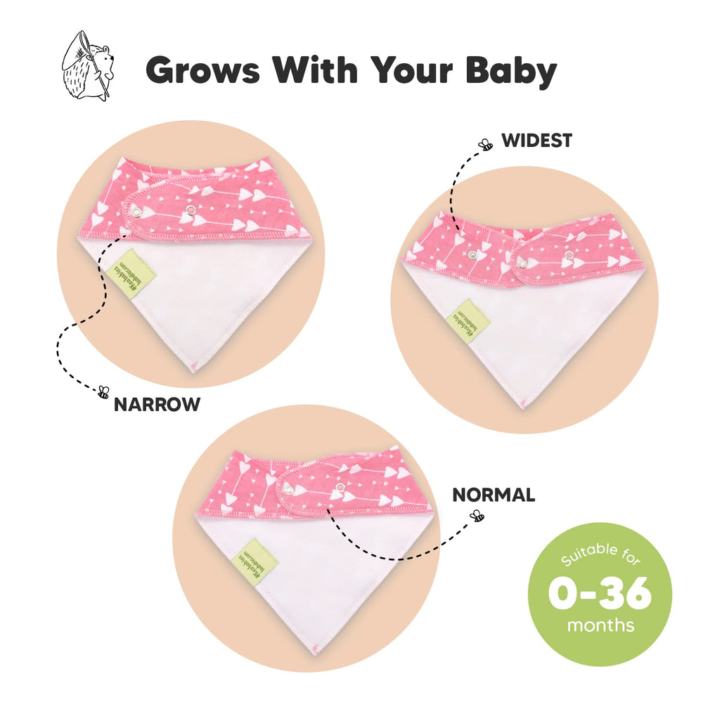 KeaBabies 3-layer look with fleece-backed bibs for extra protection