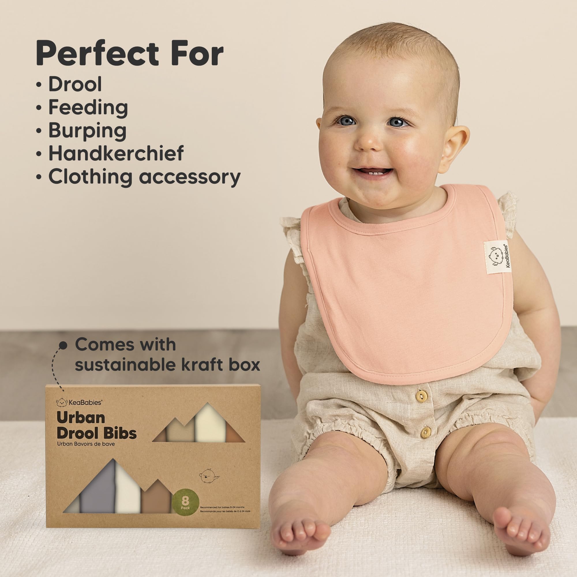 KeaBabies 8-pack gift box packaging ready for gifting.