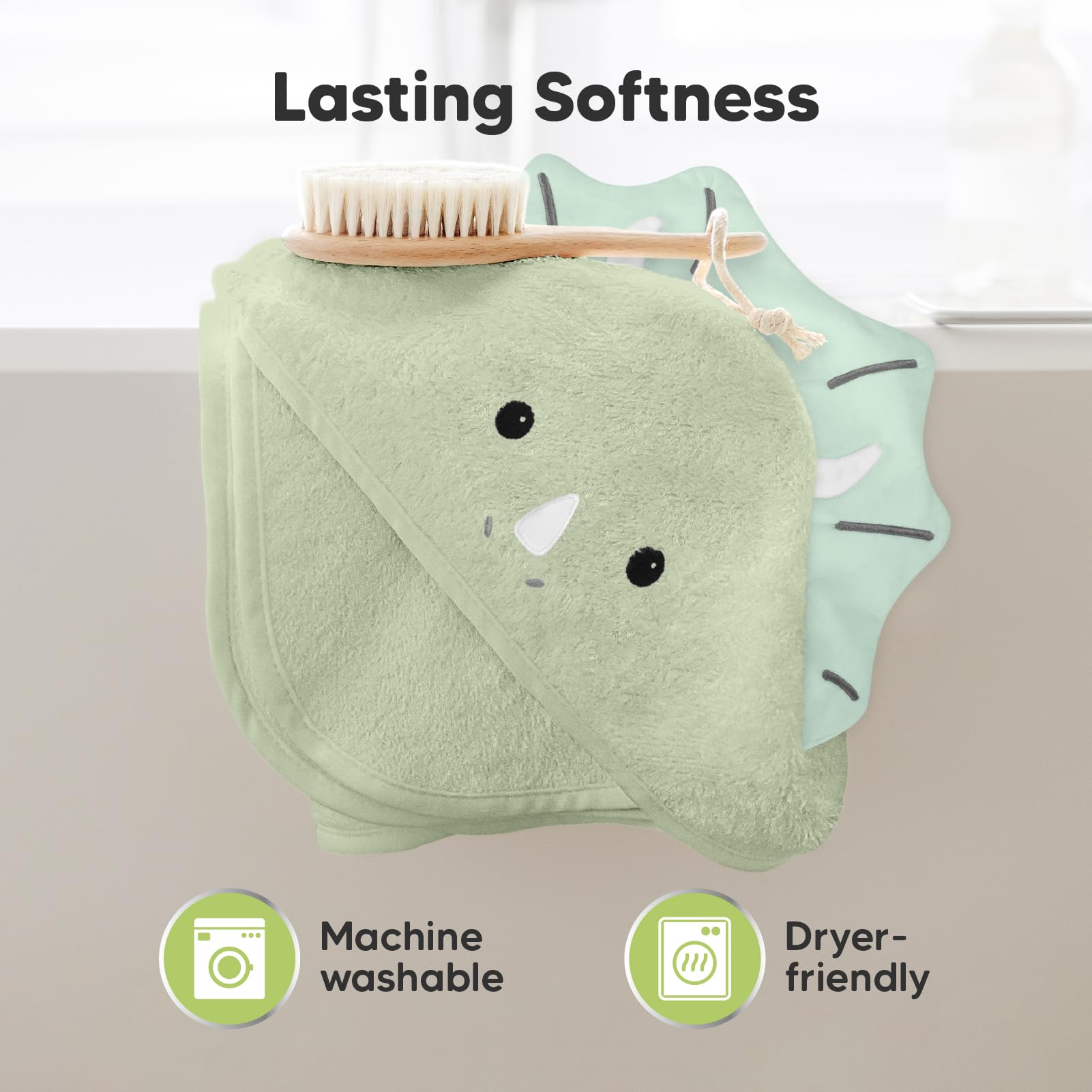 KeaBabies bamboo absorbency demo illustrates fast water uptake