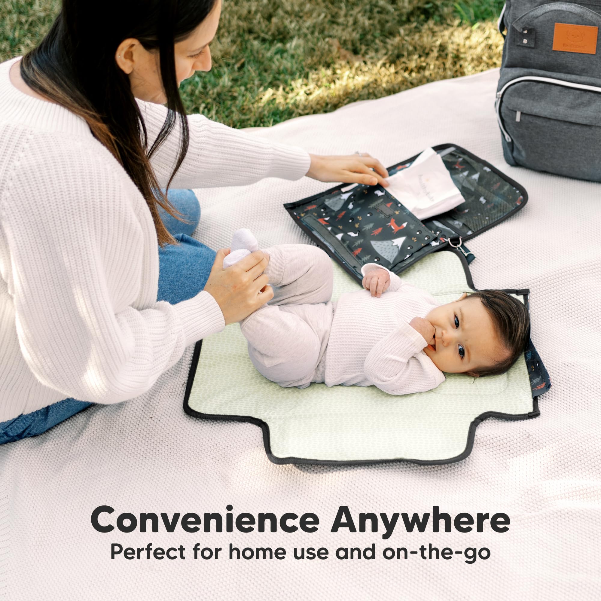 KeaBabies Acacia slim, lightweight design fits compact bags without bulk.