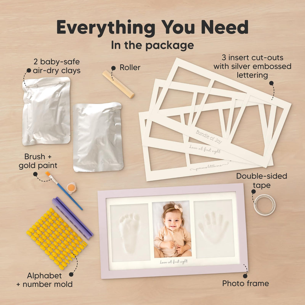 KeaBabies acrylic paint kit with brush enhances personalized baby artwork and prints.