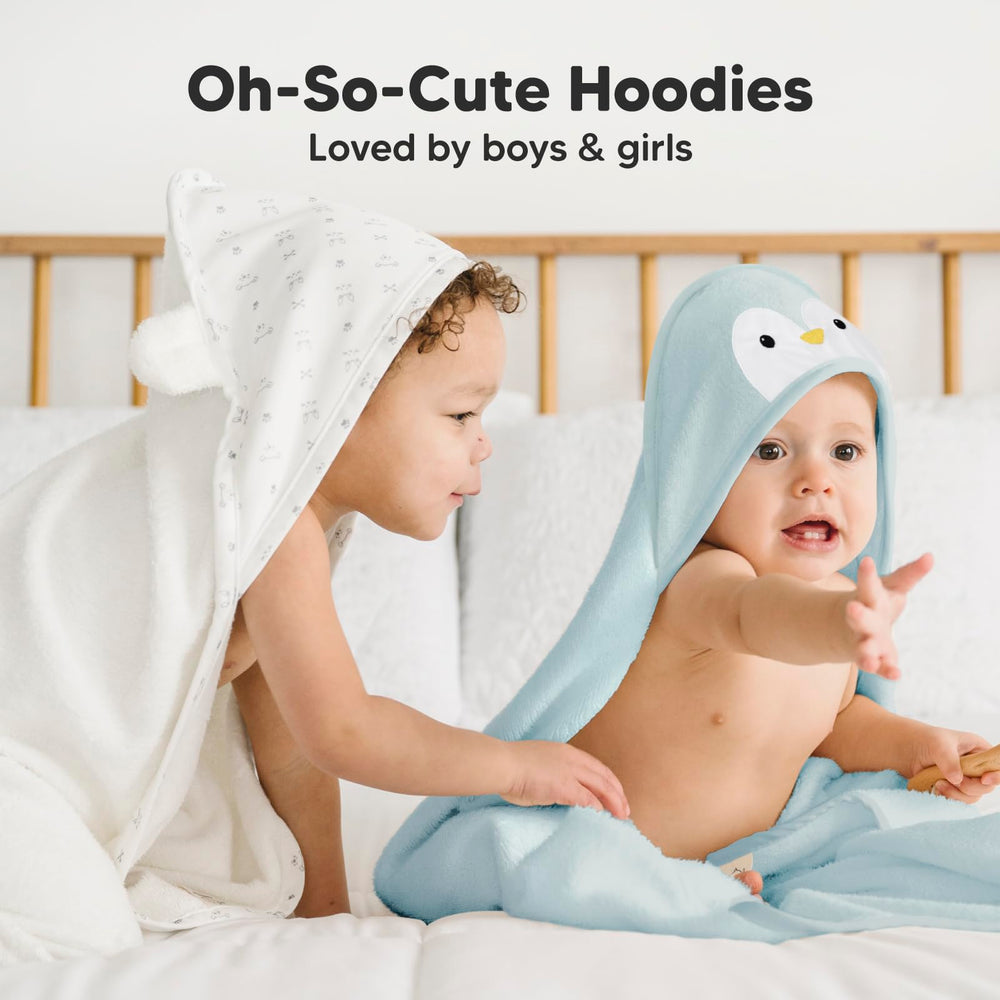KeaBabies adorable design image showcases cute penguin motif enhancing bath time fun