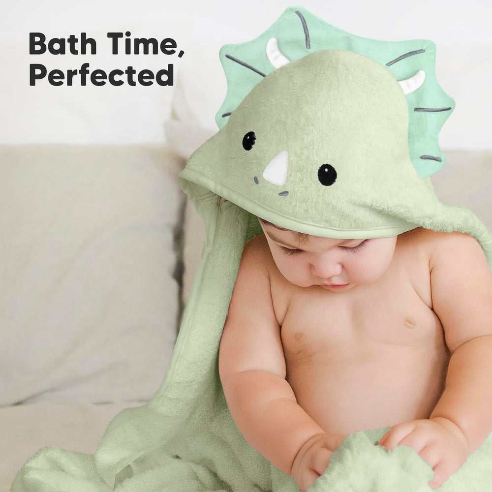 KeaBabies adorable design image captures playful hooded towel appeal for kids