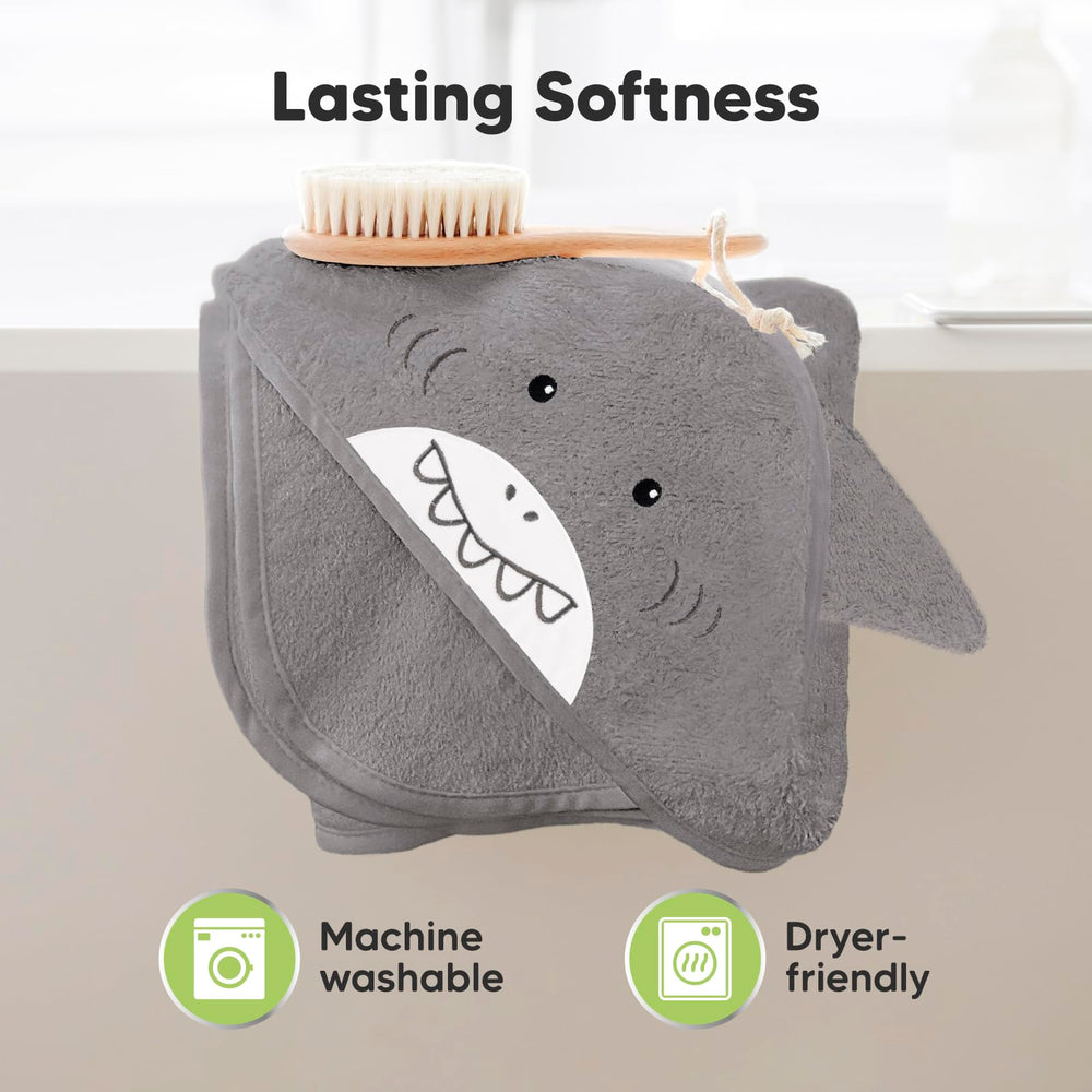 KeaBabies adorable-design-hooded-towel offers cute, cozy bath time wrap