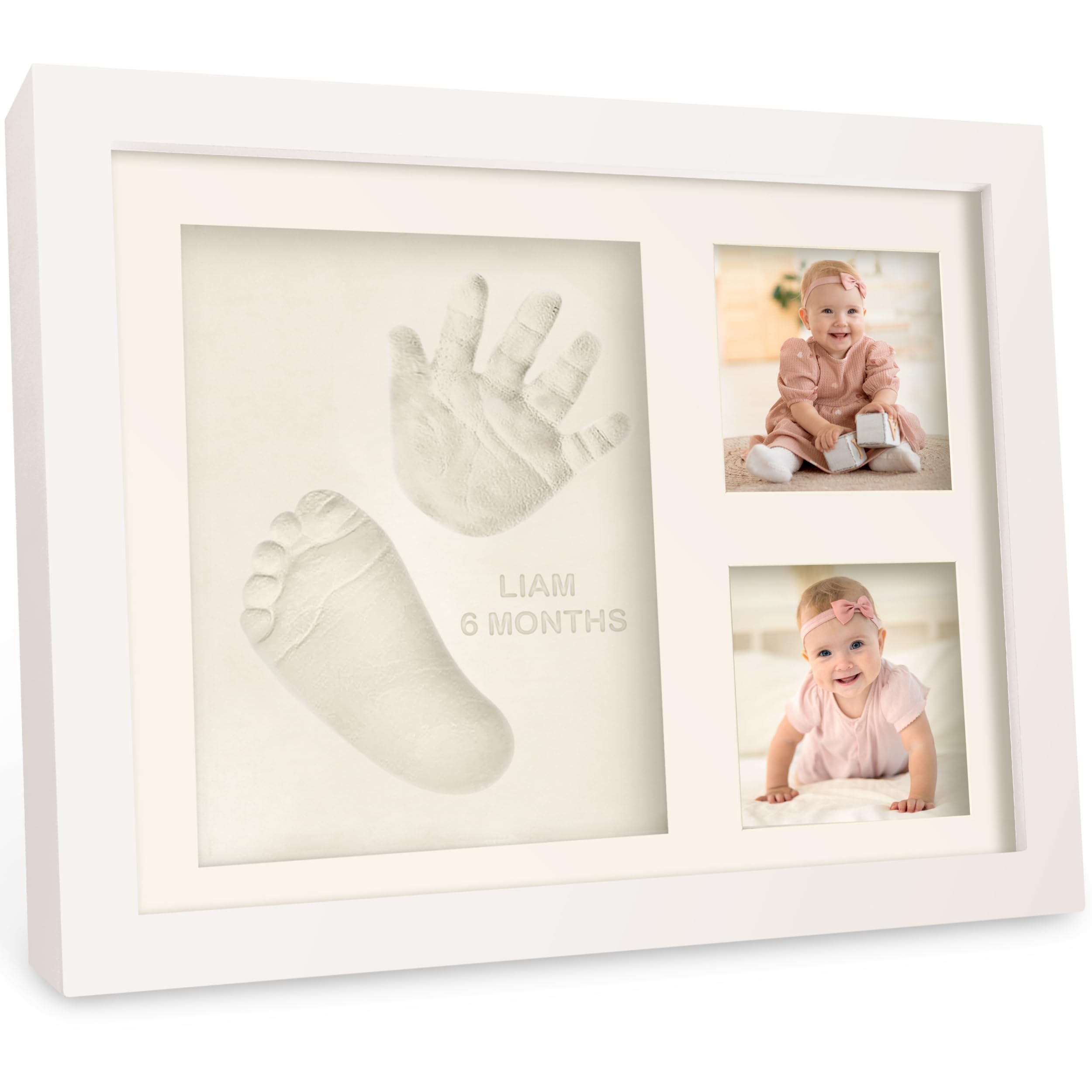 KeaBabies Alpine White frame closeup, beautifully preserves newborn memories