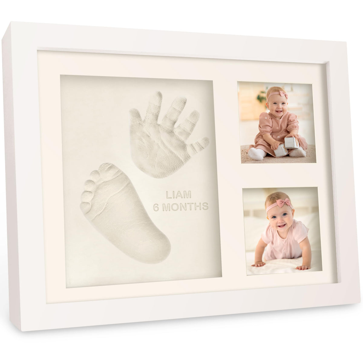 KeaBabies Alpine White frame closeup, beautifully preserves newborn memories