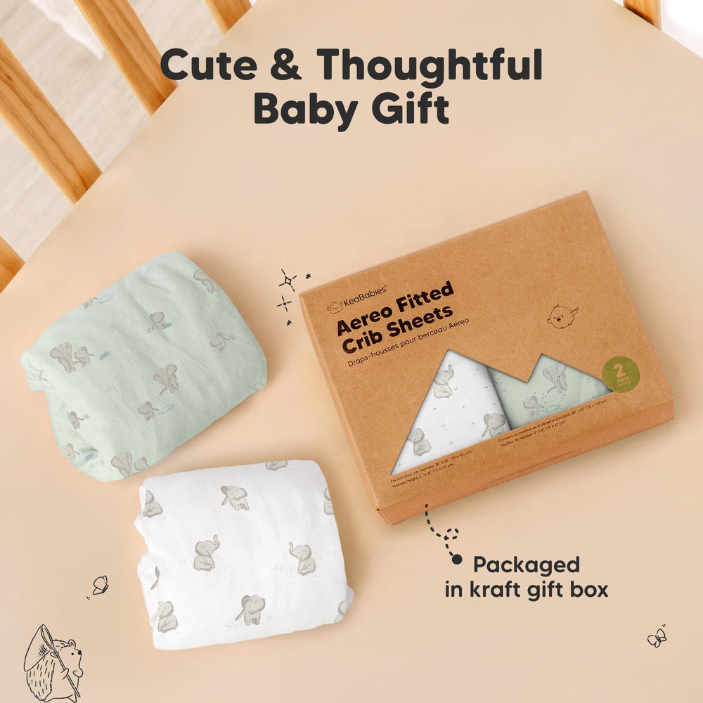 KeaBabies Aereo easy-care sheets simplify daily nursery upkeep