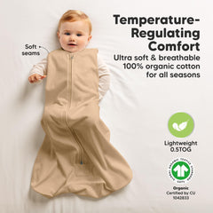 KeaBabies armhole hip-safe design promotes natural movement and safer sleep transitions.