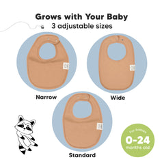 KeaBabies bibs soft seams nickel-free snaps emphasize gentle fit for newborns.