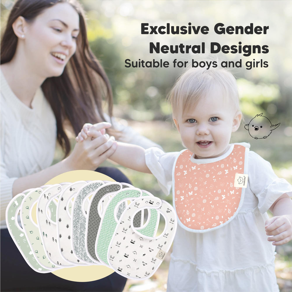KeaBabies bibs on newborn demonstrates versatile wear from day one.