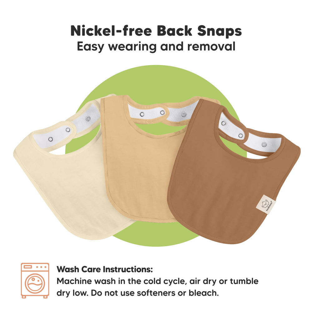 KeaBabies bib on-the-go ready for burping and spills