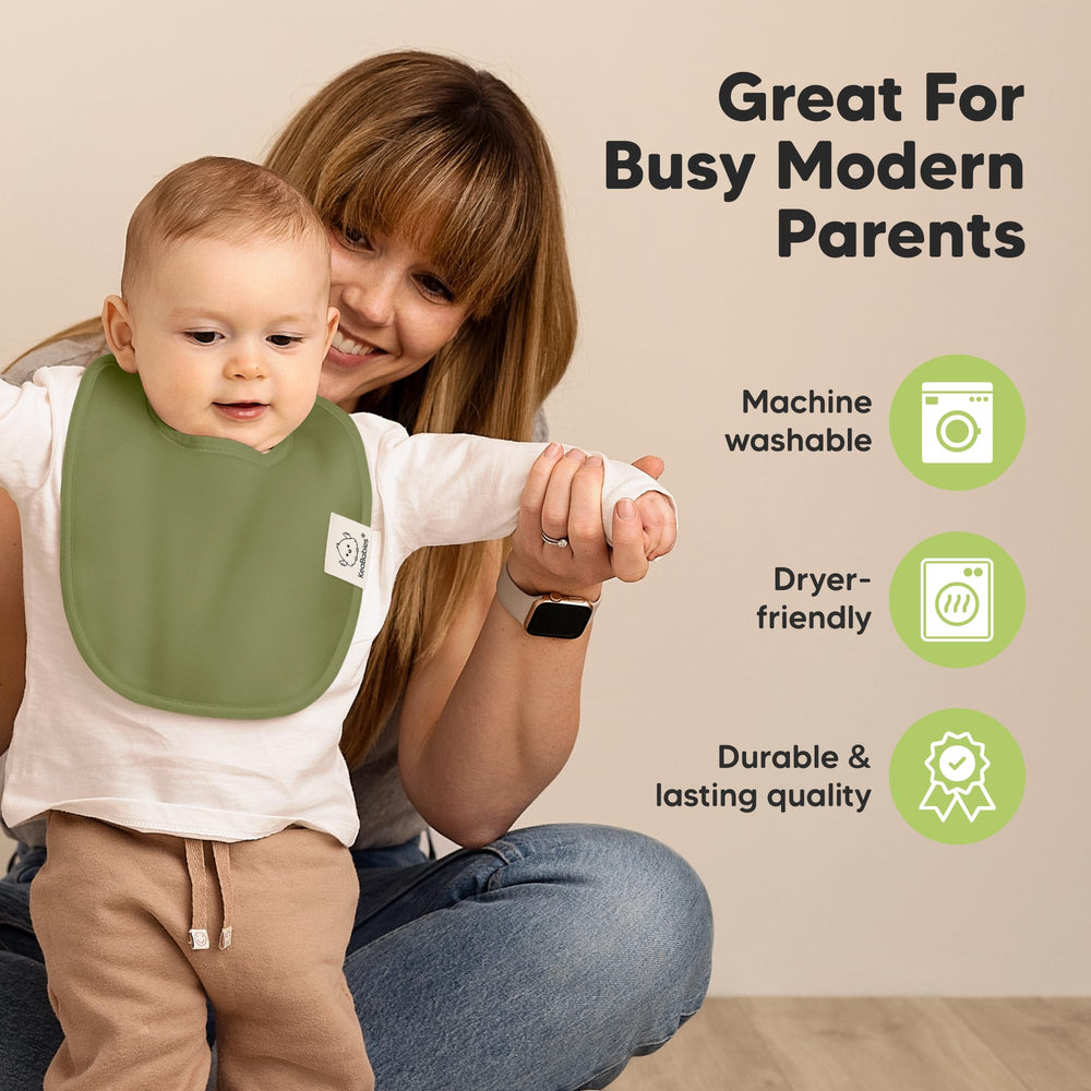 KeaBabies Sahara-color bibs styled for boys and girls