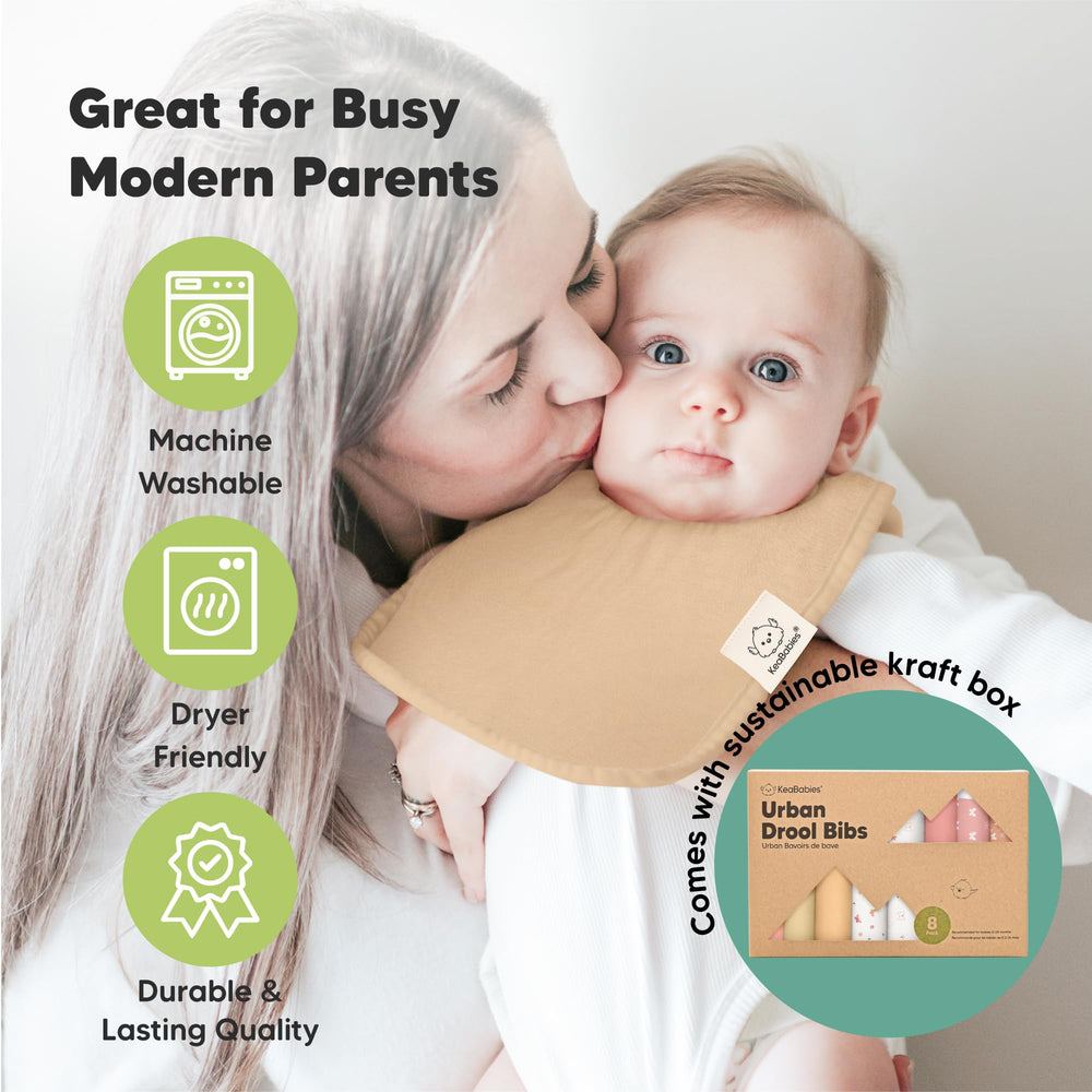KeaBabies soft plush outer layer emphasizes gentle skin contact.