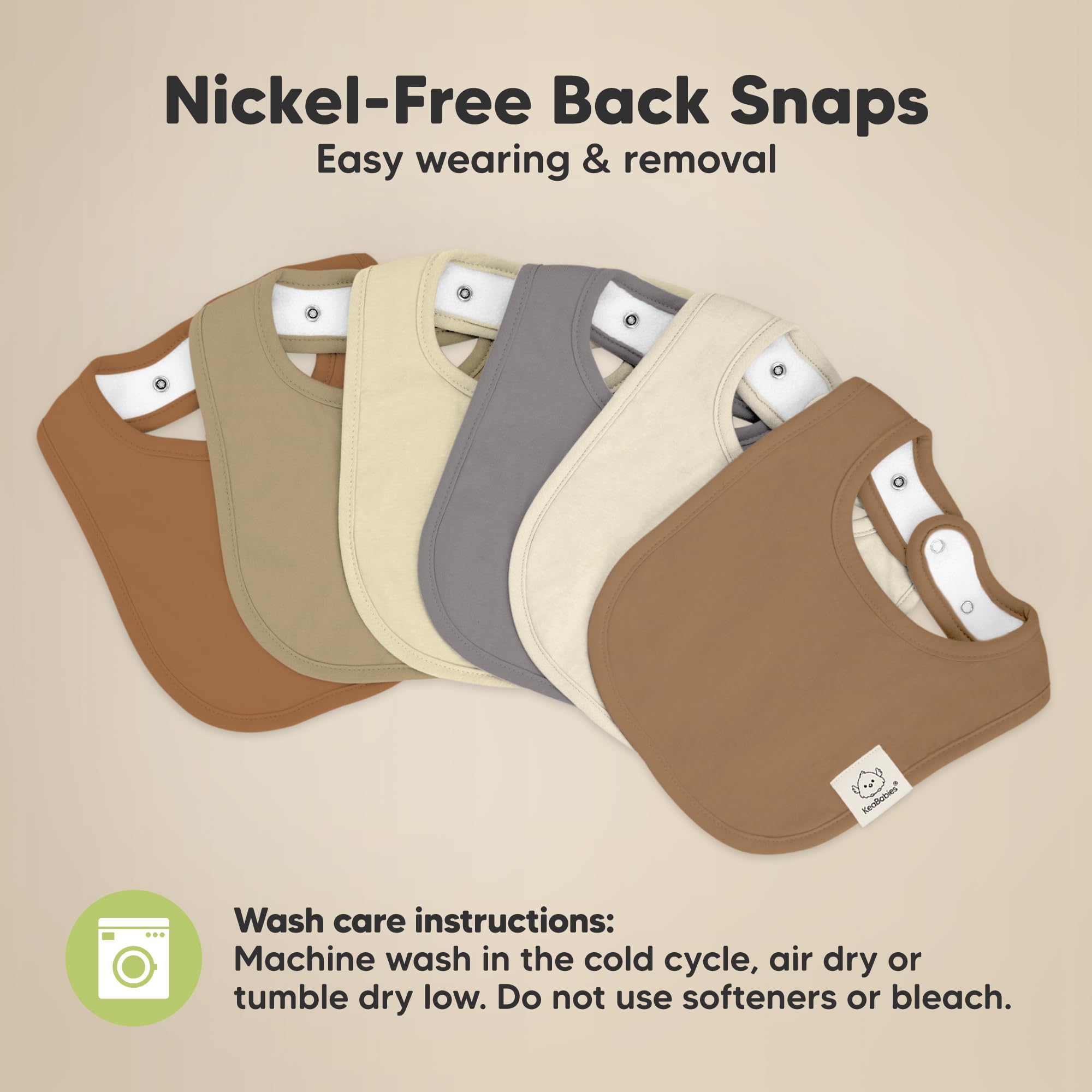 KeaBabies soft, skin-friendly bibs suitable for newborns through toddlers.