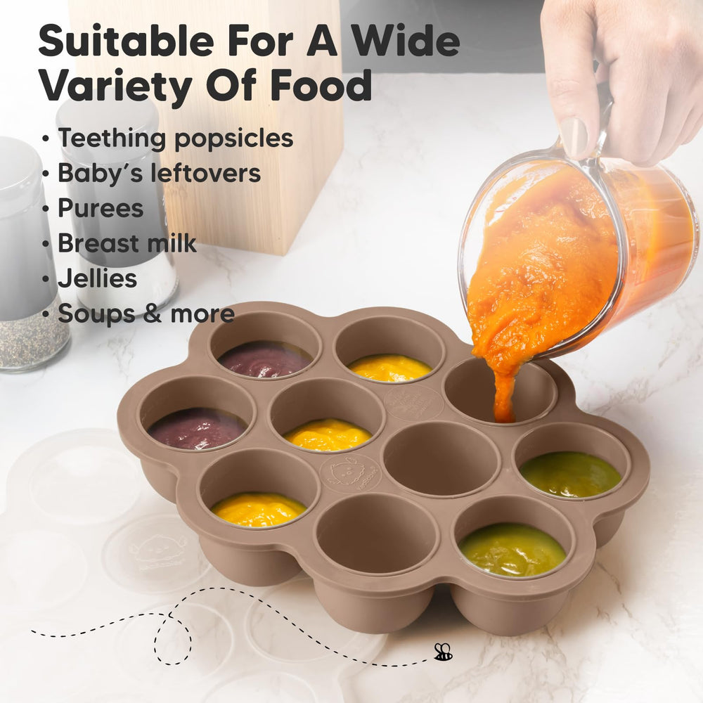 KeaBabies close-up of puree cubes for quick reheats and servings
