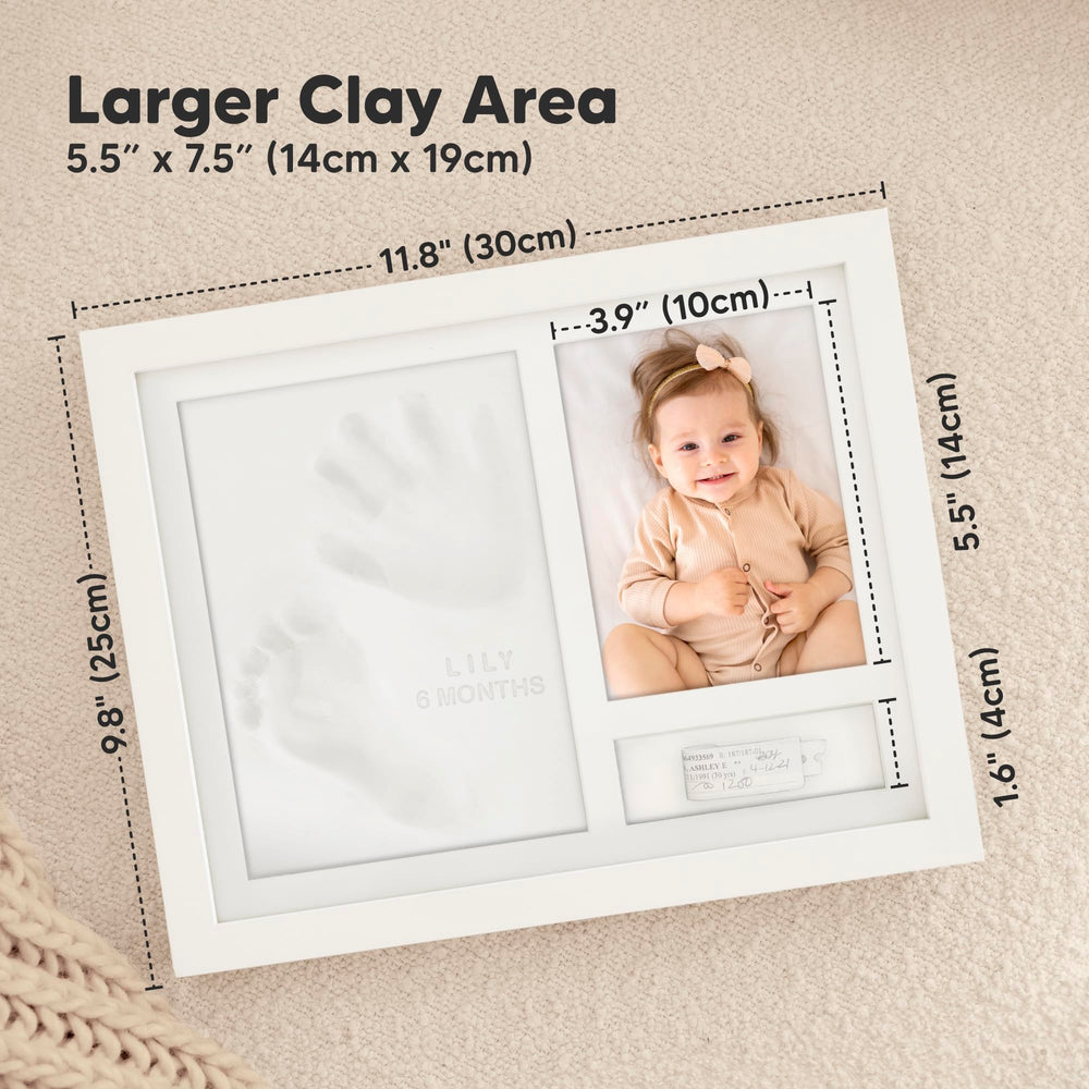 KeaBabies baby footprint example demonstrates accurate imprint preservation.