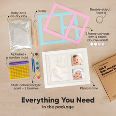 KeaBabies baby footprint kit clay, safe for preserving tiny foot imprints