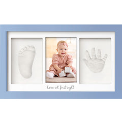 KeaBabies baby handprint frame in cornflower for nursery keepsake