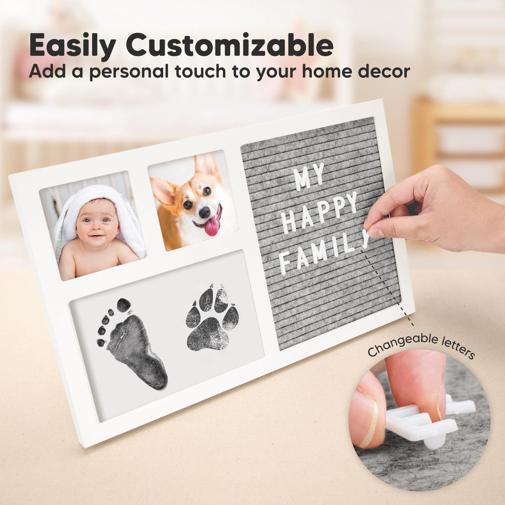 KeaBabies baby handprint imprint demonstrates detail-rich keepsake without ink mess.