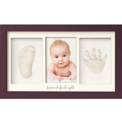 KeaBabies baby handprint kit close-up; protective glass keeps memories clean.