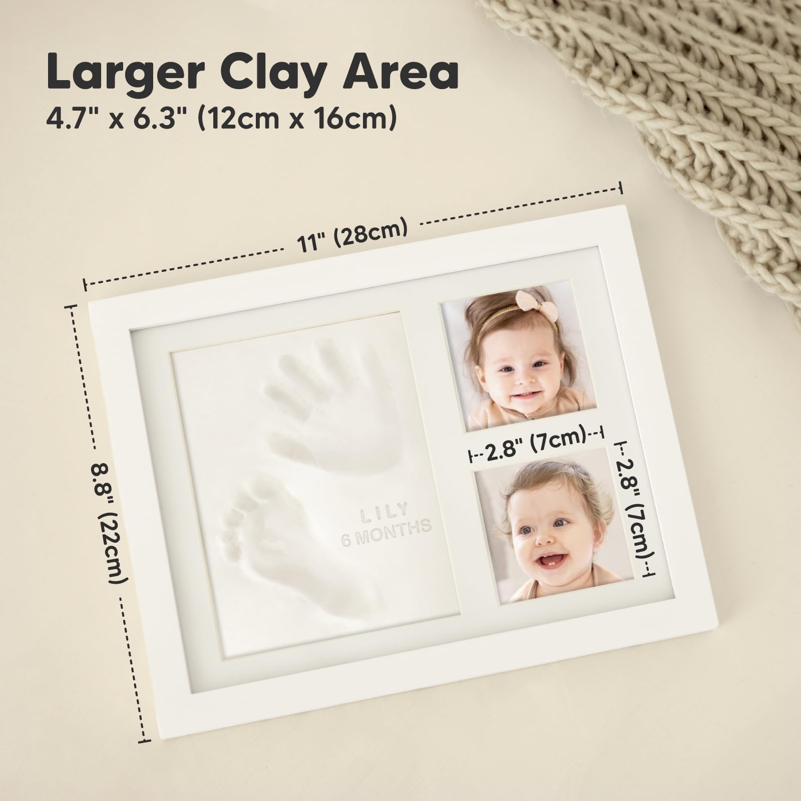 KeaBabies baby handprint kit paint, easy for personalizing a frame