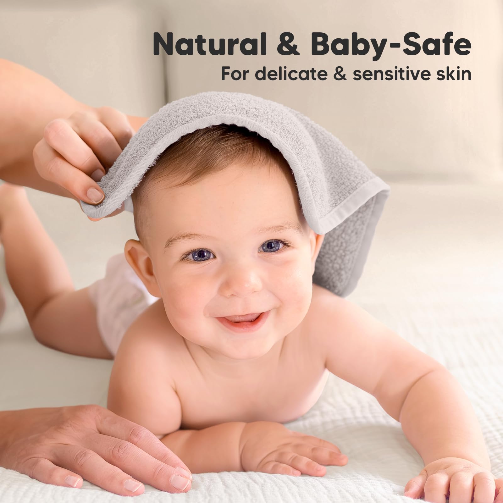 KeaBabies sensitive-skin washcloths are gentle on delicate skin for daily use