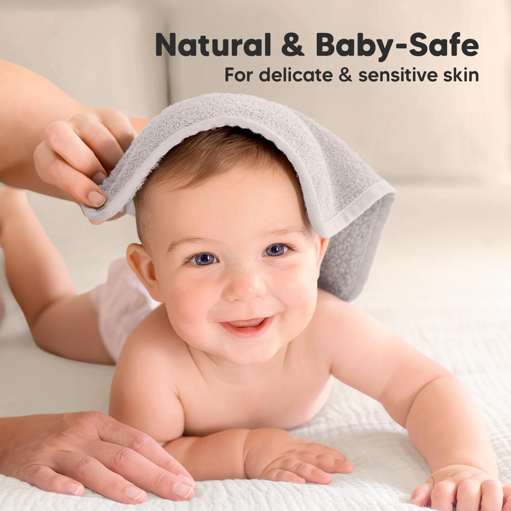 KeaBabies sensitive-skin washcloths are gentle on delicate skin for daily use