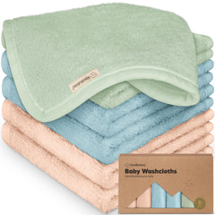 KeaBabies washcloths offer a soft absorbent touch for bath time.