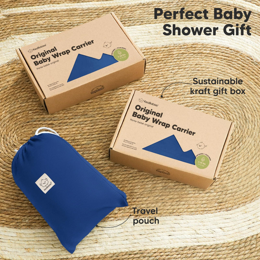 KeaBabies cobalt blue fabric demonstrates breathable comfort.