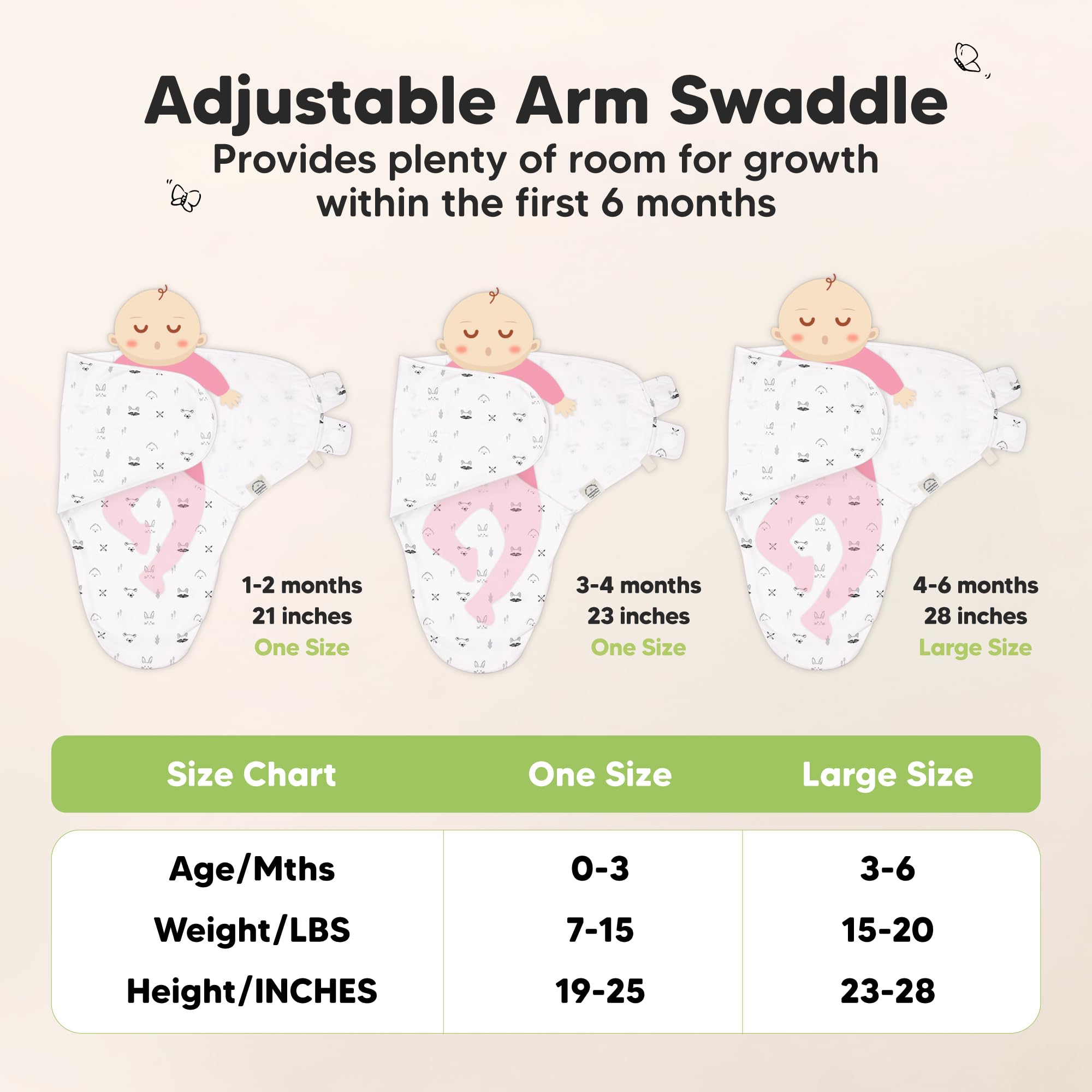 KeaBabies 0.5 TOG organic cotton sleep sack breathable fabric for all seasons.