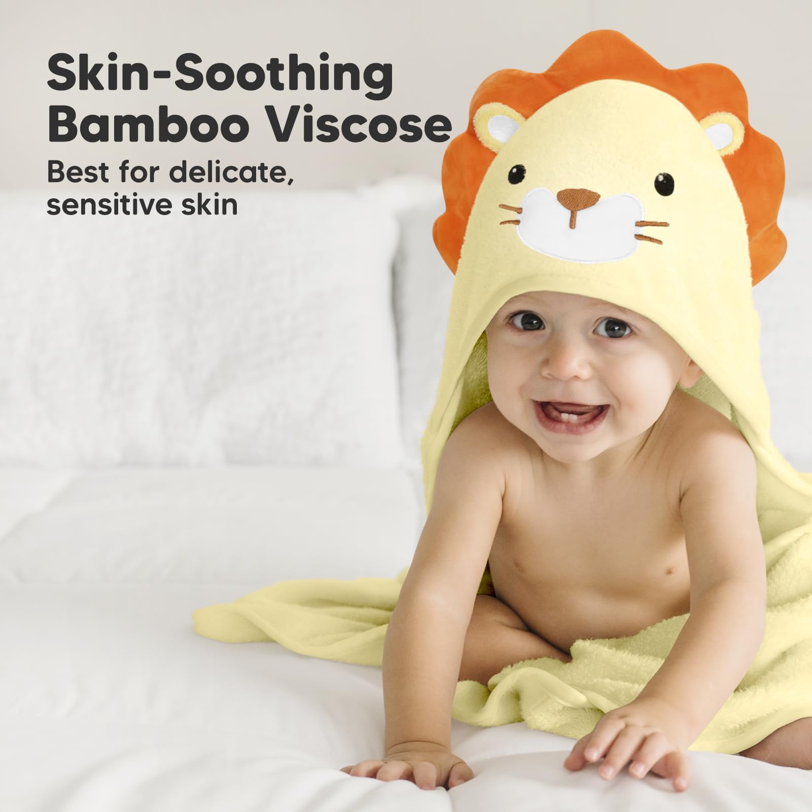 KeaBabies bamboo towel absorbency test shows threefold faster drying.