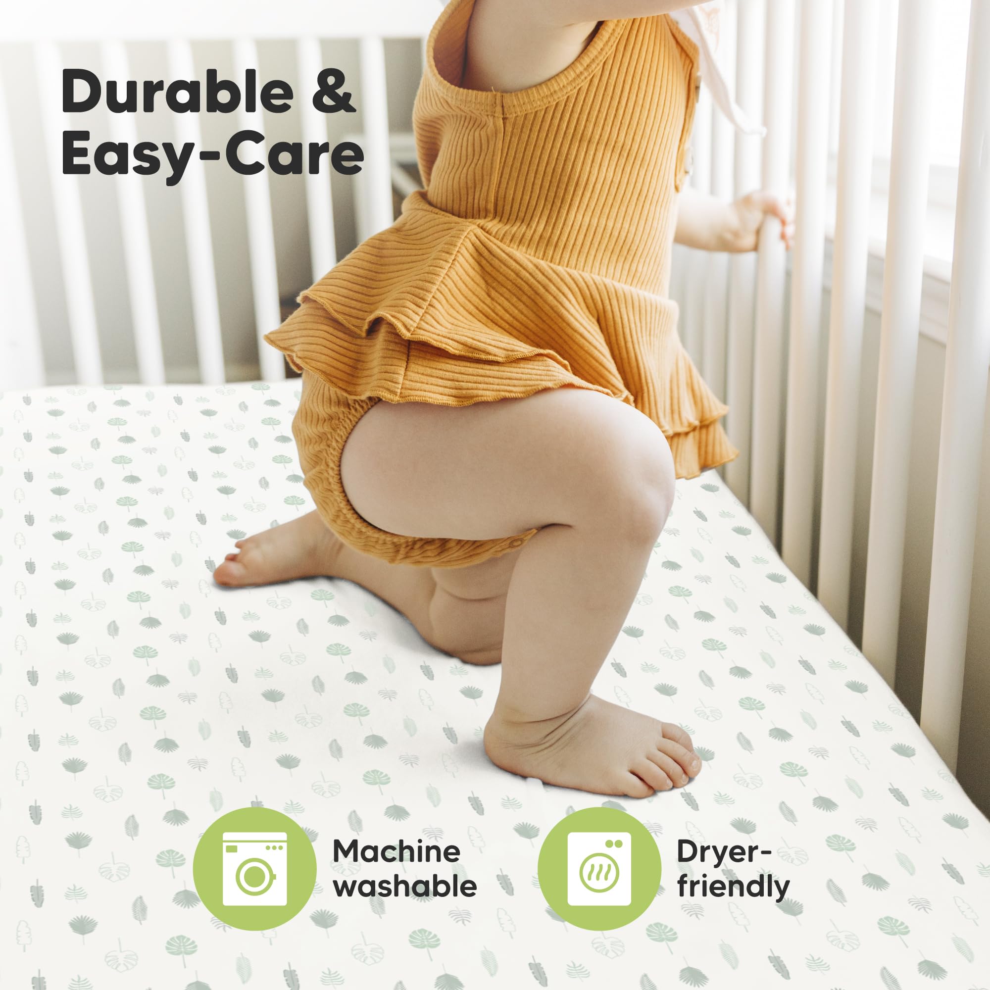 KeaBabies breathable bamboo fabric keeps baby comfortable through naps.
