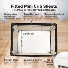 KeaBabies bamboo viscose sheets visible as breathable fabric for naps