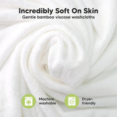 KeaBabies bamboo viscose close-up highlights plush texture and absorbency.