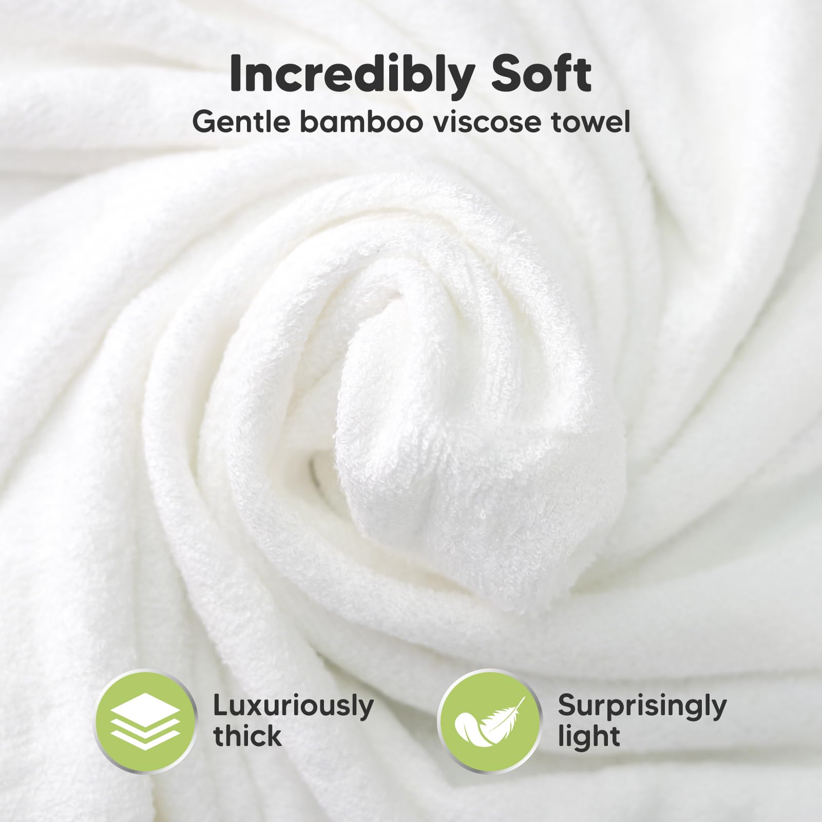 KeaBabies bamboo viscose fabric texture highlights soft feel suitable for sensitive skin.