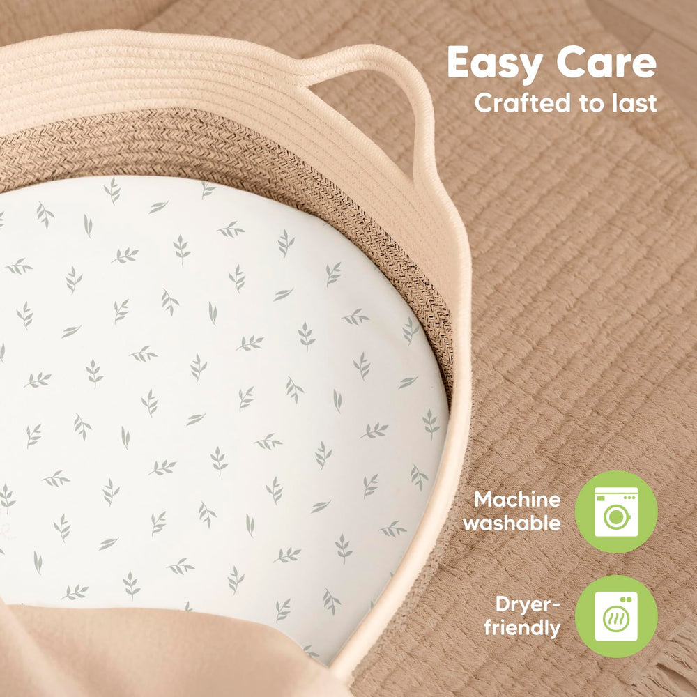 KeaBabies bamboo viscose sheet keeps baby cool