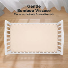 KeaBabies bamboo viscose close-up highlights soft, breathable fabric ideal for sensitive skin.