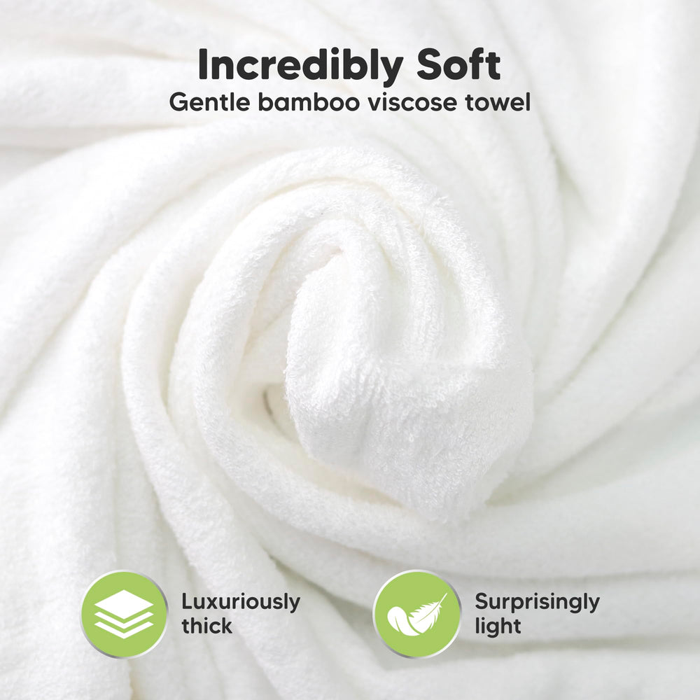 KeaBabies bamboo viscose towel 30x30 absorbs quickly for newborn drying