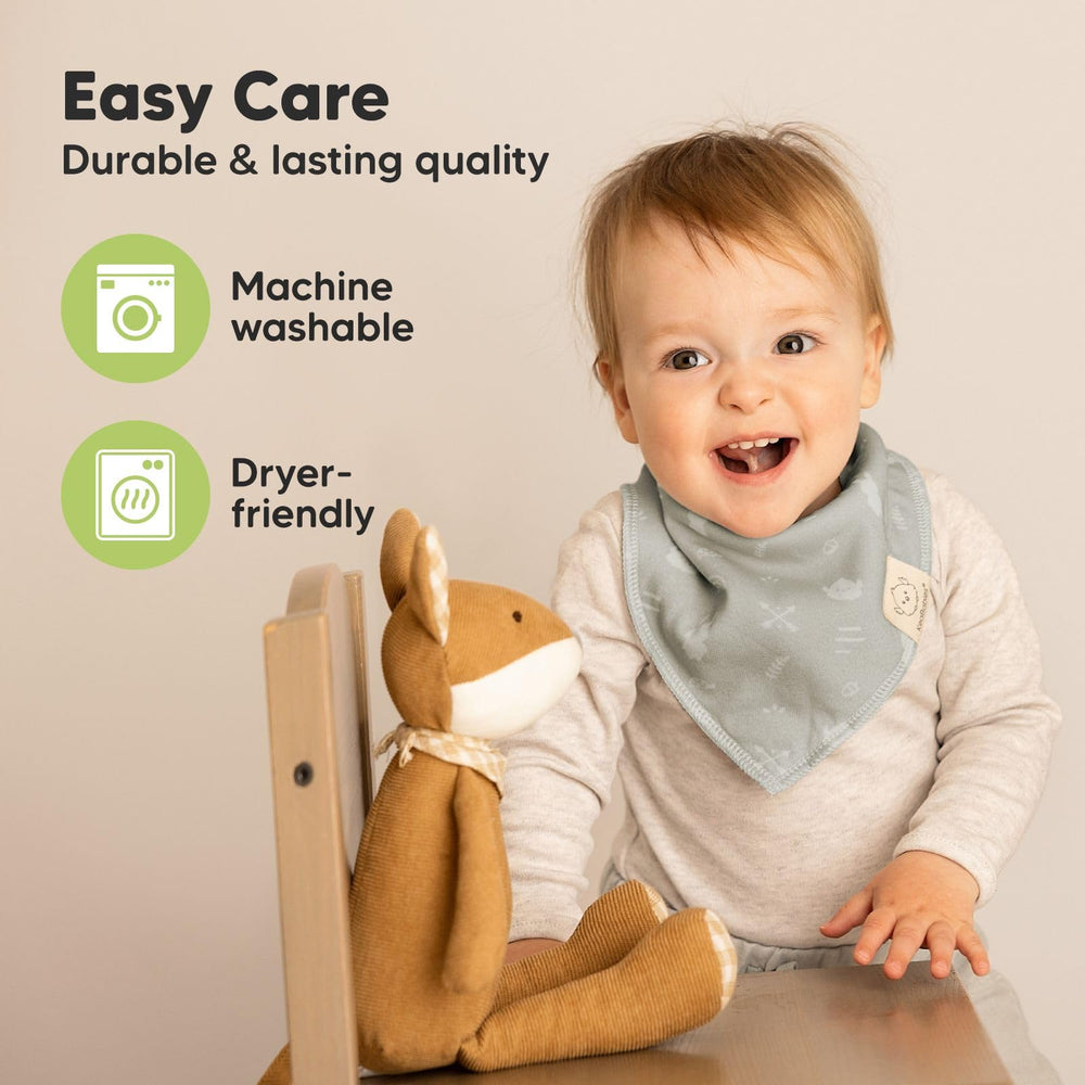 KeaBabies 3-stage snaps image shows adjustable nickel-free closures for growing babies